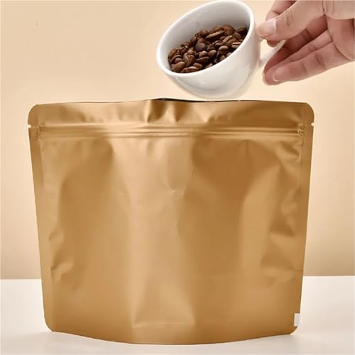 Bolsas de café con válvula de aluminio para guardar té galletas y nueces 6