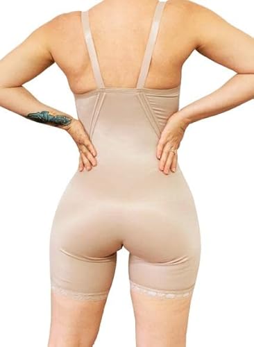 Macaquinho Body Com Bojo Alta Compressão Alças Ajustáveis - M21 Cor:Bege;Tamanho:M;Gênero:Feminino