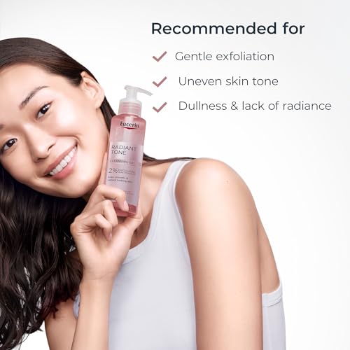 Eucerin Radiant Tone Face Cleanser Gel with 2% Exfoliating AHA Complex, Gentle Face Wash Improves Skin Clarity and Boosts Radiance, All Skin Types, 6.8 Fl Oz Bottle - image 7
