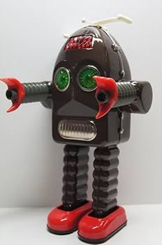 Amazon | HAHATOY THUNDER ROBOT ブラウン ブリキ バッテリー式