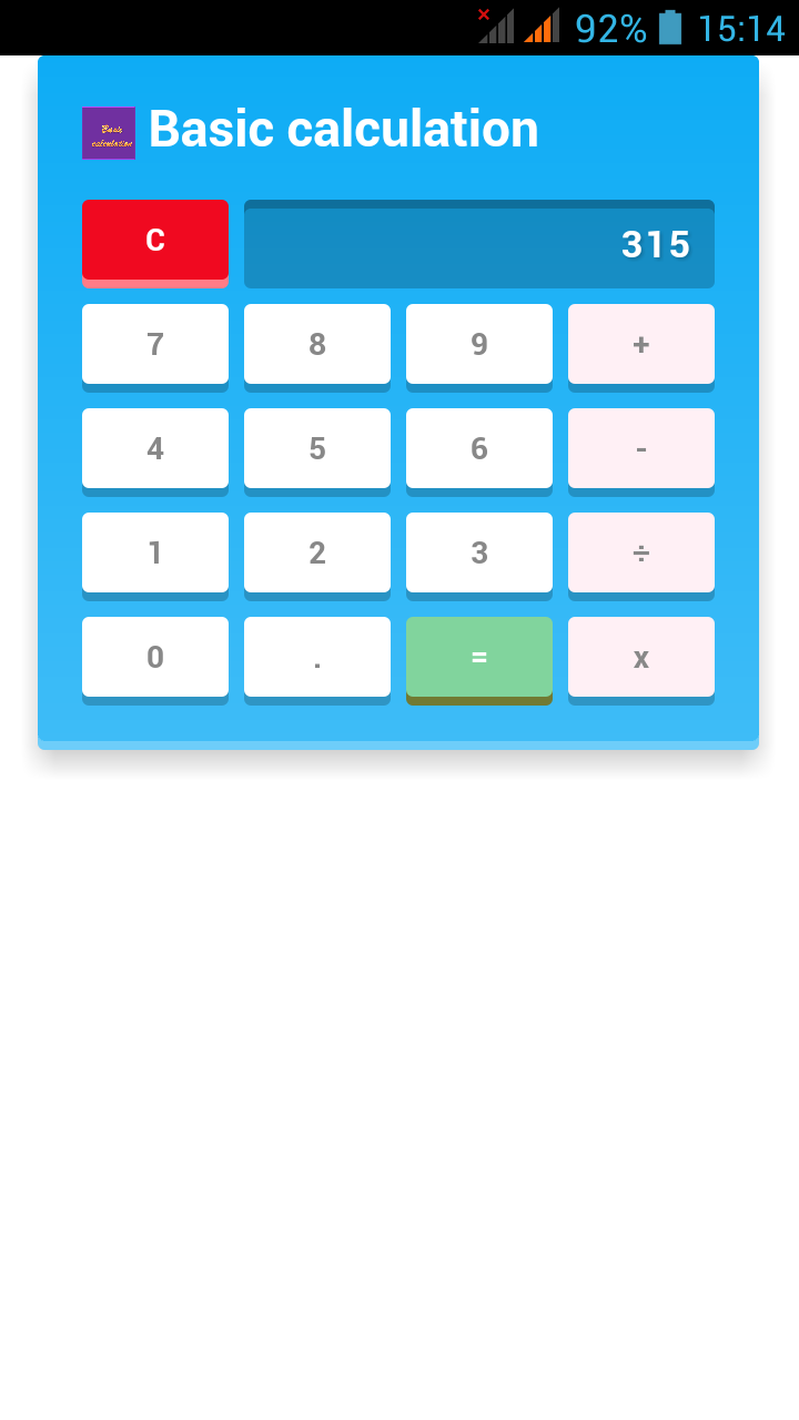 Basic calculation - App on Amazon Appstore