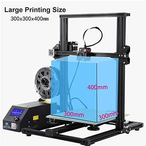 Hebry 3D-Drucker Acryl Prusa I3 CR-10 High Precision FDM Desktop DIY Kit 3D-Drucker (Montageanleitung auf SD-Karte) - 3