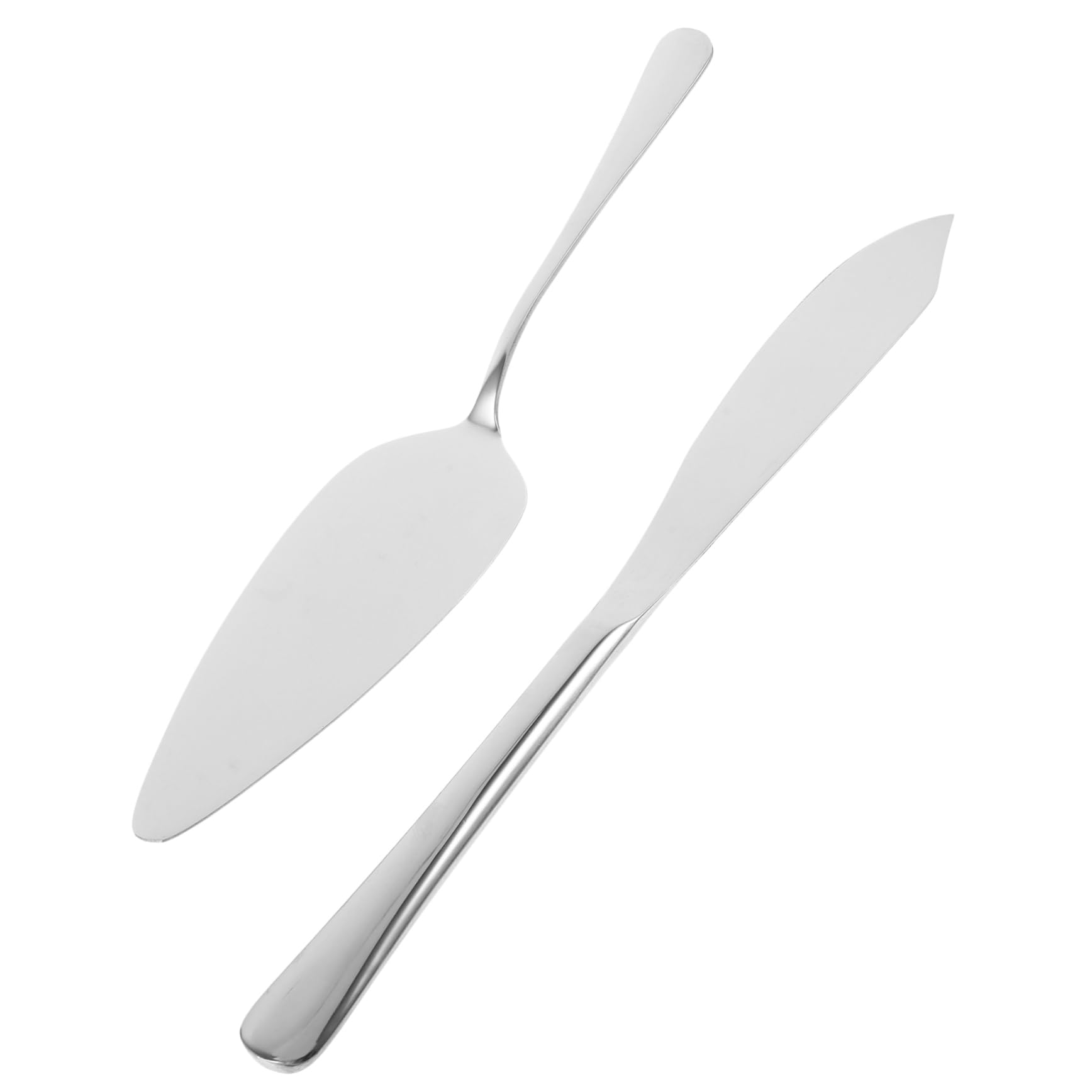 Wakauto 1 Set Decorative Cake Server Bridal Cake Transfer Shovel Decorating Wedding Cake Server Cutter Pizza Servers Wedding Favors Supplies Bride for Wedding Stuff Silver Stainless Steel