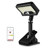 Yasoku ソーラーライト 人感 センサーライト 屋外 92LED IP65防水【3点灯モード・3色調光】自動点灯/消灯 USB充電可能 垂直と水平クリップ式 庭/玄関/フェンス/キャンプ/駐車場/災害時备用 リモコン付き 日本語説明書付き
