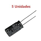 condensador 3300uf 25v Tensión Máxima: 10V 5x Condensador Electrolitico Polarizado 3300uF 10V 20x11mm