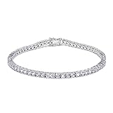 DAISY'S FINDINGS Tennis Bracelets For Women | 3CTTW Tennis Bracelets For Women | Sterling Silver Ten