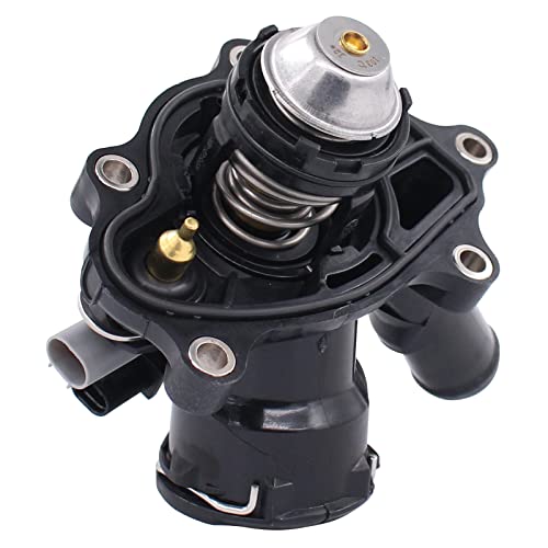 MOTOKU Engine Coolant Thermostat Assembly w/housing Gasket for Mercedes-Benz C250 SLK250 2012-2015