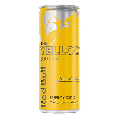 Image of Red Bull Energy Drink, The Yellow Edition, 250 ml (Pack of 4)