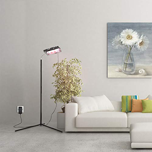 Dommia Floor Lamp LED Grow Lights, 35W Floor Stand Plant Light with Flexible Gooseneck, Full Spectrum Sunlight Plant Growing Lamp for Indoor Plants, Gardening, Hydroponics - Thumbnail 3