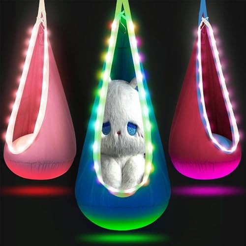 closeup of nylon fabric and LED trim