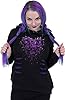 Spiral - Bleeding Heart - Large Hood Ripped Hoody Purple-Black - S #2