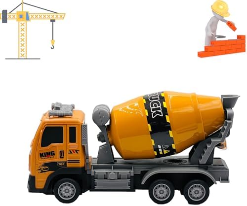 Uzaktan Kumandalı Şarjlı Full Fonksiyon Işıklı İnşaat Makineleri 27 Mhz 1:16 Ölçek (Beton Mikseri) - Görsel 2