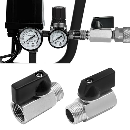 SYOWADA Brass Mini Ball Valve, 1/2” NPT Female x 1/2” NPT Male Shut-Off Valve 2Pcs by SYOWADA - Image 3
