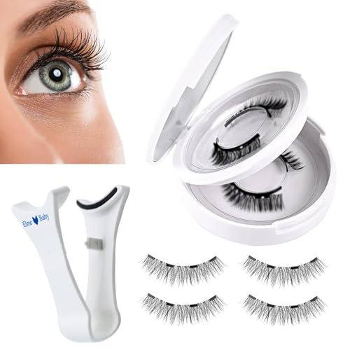 Ojos, Wireless 4 Piezas/1 Par De Pestañas Magnéticas - Pestañas Magnéticas De Aspecto Natural Sin Pegamento | Pestañas Magnéticas Reutilizables Con Aplicador | Kit De...