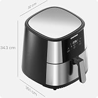 Chefman TurboFry Touch Heißluftfritteuse, XL 7.6-L Familiengröße, One-Touch Digitale Voreinstellungen, Pommes Frites, Hähnchen, Fleisch, Fisch, Spülmaschinenfest, Automatische Abschaltung, Edelstahl – Ansicht 7