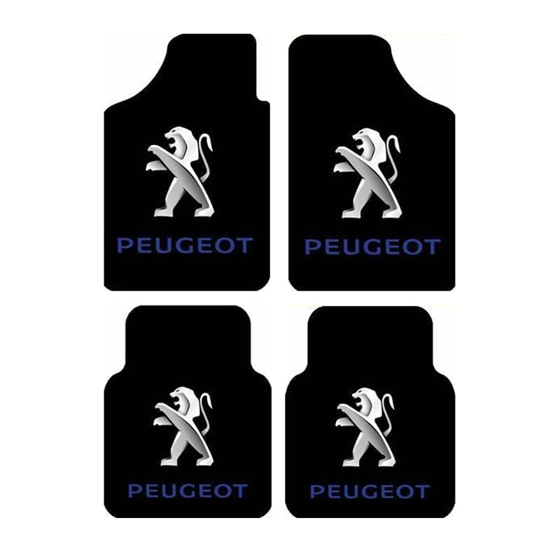 4 Stück Auto FußMatten, für Peugeot 307CC 2005-2008 Allwetter Fußmatten, Auto Schutz Liners,...