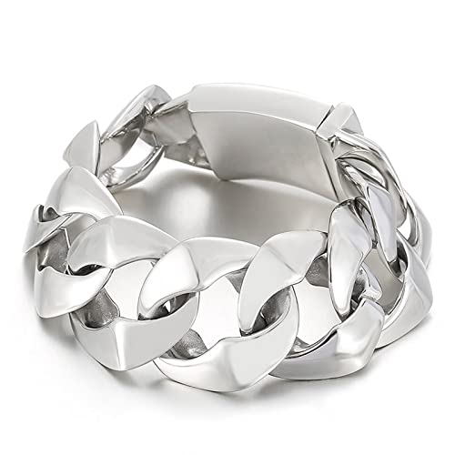 Bracelet à brins en acier comme anniversaire cadeau pour lui look élégant