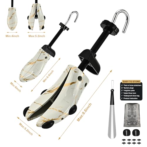 Eachway MARBLE GRAIN S(FOR WOMEN'S SIZE 5.5-10) Shoe Stretcher For Men Or Women,4-Way Shoe Trees Adjustable Length & Width thumb #2