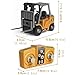 Microcrew Mini RC Construction Series – Pocket Dump Truck, Excavator & Forklift Set, 2.4GHz 1/64 Remote Control Vehicles with Type-C Charging (Excavator)