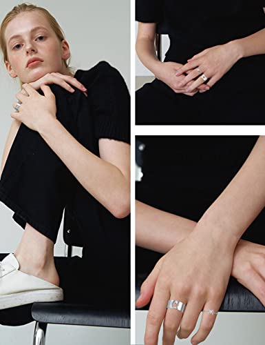 Matching Rings For Couples And Best Friend, 2Pcs Adjustable Cute Aesthetic Trendy Spider Promise Friendship Knuckle Silver Ring Jewelry For Boyfriend And Girlfriend Him And Her Sets Teen Girls Women #TOP7