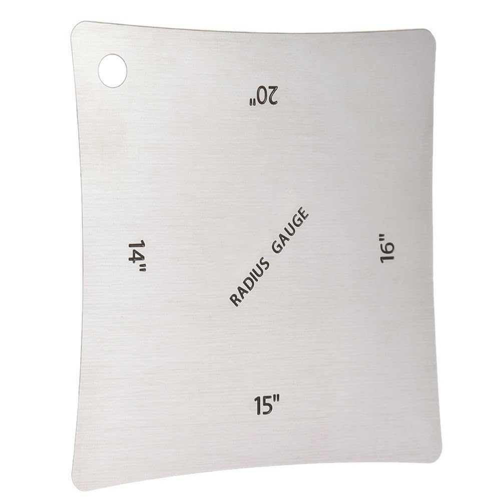 Set of 2 Guitar Radius Gauges for Luthiers Essential Measuring Tools for Fretboard and Bridge Radius