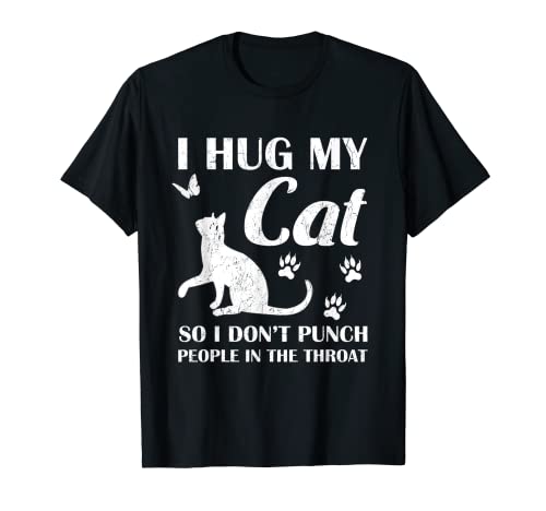 I Hug My Cat So I Don't Punch People In The Throat è un ottimo regalo di compleanno o un regalo di Natale per uomini e donne. Prendilo per mamma, papà, fratelli, sorelle, parenti e amici.