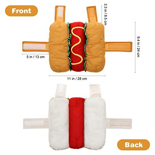 Disfraz Hotdog para Perro Talla XS miniatura 2