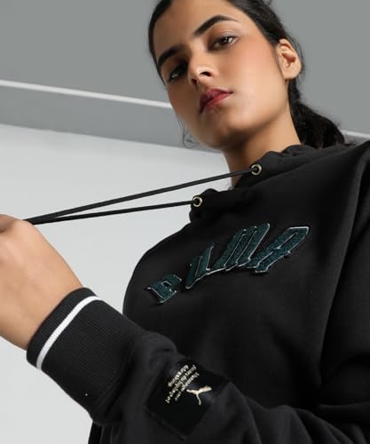 Hoodie PUMA Classics femme noir - Sweat à capuche décontracté