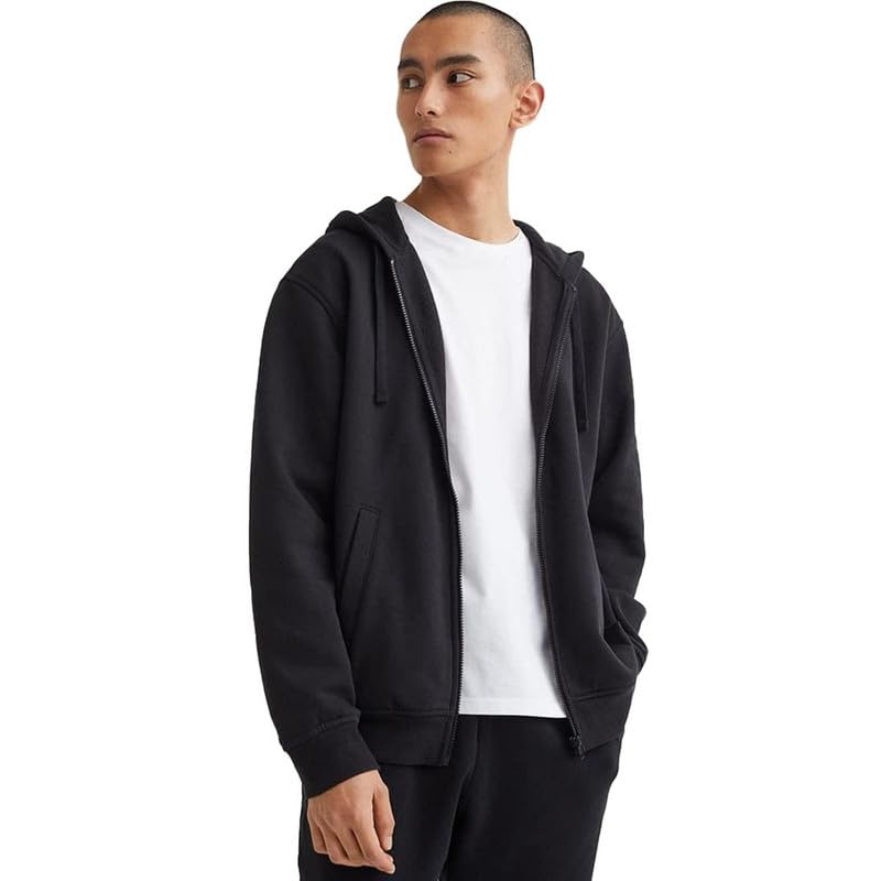 koverify Plain Chain Hooded Zipper Jacket for Men-picture-48