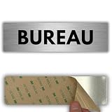 LEIASA | Plaque Bureau - 5x18 cm - Épaisseur 0,8 mm - Aluminium - Panneau...