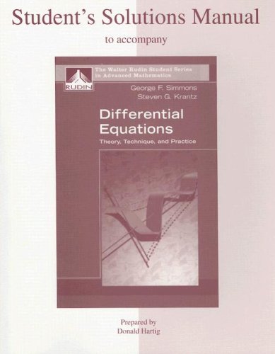 Buy Differential Equations: Theory, Technique And Practice — BookShops.in