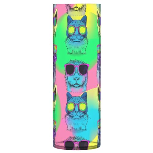 Jarron rustico de dibujos animados de mascotas, vidrio transparente para casa 2