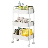 Carrello versatile con ruote: il carrello a 3 livelli può essere utilizzato perfettamente per casa, ufficio, salone o garage. Il carrello Oganizer è multifunzionale e può essere utilizzato per una varietà di scopi a seconda delle esigenze.