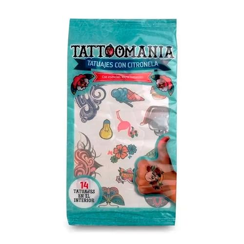 TATTOOMANIA tatuajes con citronela exp. 1 lamina