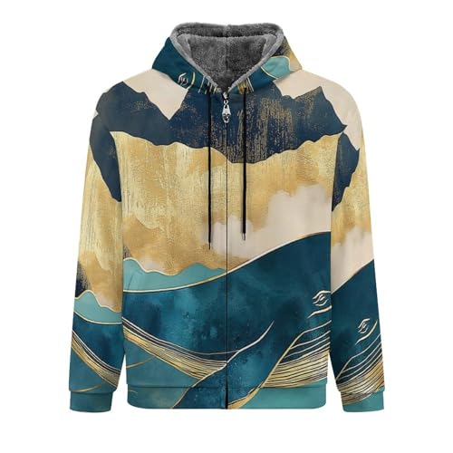 Sweat-shirt pour hommes en polaire bleu parfait pour les soirées fraîches en extérieur