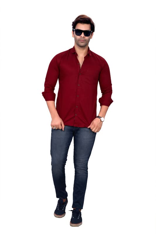 Image of Men's Cotton Regular Fit Fullsleeves Fomal Shirt