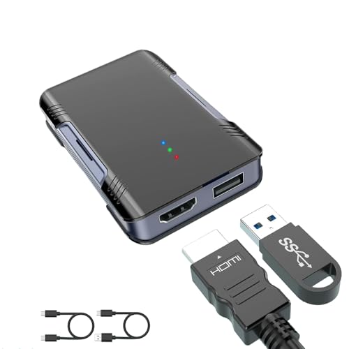 Quanlex Wireless CarPlay Adapter & Android Auto Wireless Adapter with HDMI/AV/USB,Plug&Play CarPlay Wireless Dongle for iPhone/Android Built in Netflix YouTub, Carplay Box for Factory Wired CarPlay