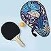 Lljsszr Table Tennis Paddle Case for Outdoor Use with Waterproof Features, Blue