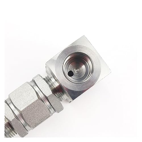 Válvula de aguja de acero inoxidable 304 de alta presión con rosca recta NPT 1/2" hembra 5