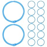 Applicazioni flessibili: adatti per raccoglitori di fogli mobili, anelli per libri in metallo per ufficio o come piccoli anelli per raccoglitori per lavori artigianali, questi anelli supportano facilmente diverse attività, fermagli ad anello, cerchi in metallo per lavori artigianali