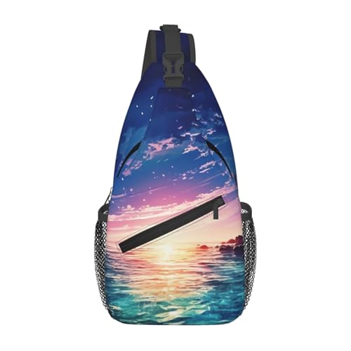 Bolso tipo bandolera para senderismo unisex negro miniatura 2