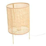 LIFKOME Woven Nachttischlampe aus Rattan Handgefertigt Fassung Warmes Licht für Kinderzimmer...