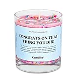 Congrats 香り付きキャンドル、ストロベリージャム&バニラケーキノート付き天然ソイキャンドル、リラクゼーションのためのアロマセラピー、女性へのユニークなキャンドルギフト、60時間の燃焼時間 - Ryan Porterによるキャンディー