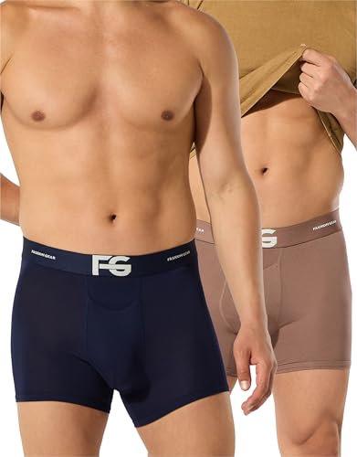 Image of ESSA Men's Ultra-Soft Modal Trunk Underwear | Moisture-Absorption with 4-Way Stretch | Breathable Contour Pouch, Microfiber Waistband with Spandex