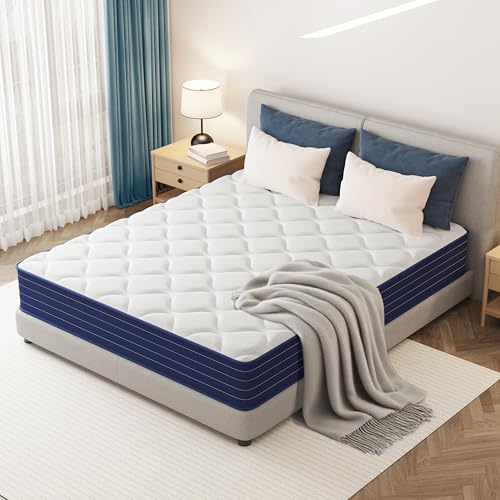 Full Mattress Double Size 12 Inch Hybrid, Medium Firm, Memory Foam & Pocket Springs, Pressure Relief Mattresses Full, Safe Materials, CertiPUR-US Certified, Double Mattress in a Box by PETONOBARA - Image 5