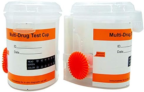 ALLTEST DOA-1107 Multitest 10-Drugs per Cup dual chamber test kit with temp check strip and adulteration test.