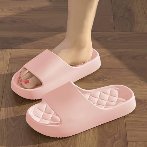 Bathroom Slippers for Women Men, Womens Shower Shoes Thickened, Yellow Cloud Slippers Indoor Home Beach Non Slip Anti-Slip Quick Drying Pool Slides3