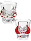 Tritaraesa 2 Pieces Shot Glasses Bikini Bust 3D Shot Glass Funny Body Shape Wine Glasses Transparent 53ml Beverage Cups Glassware Bar Decoration Cup Bachelor Party Cocktail Whiskey Glass