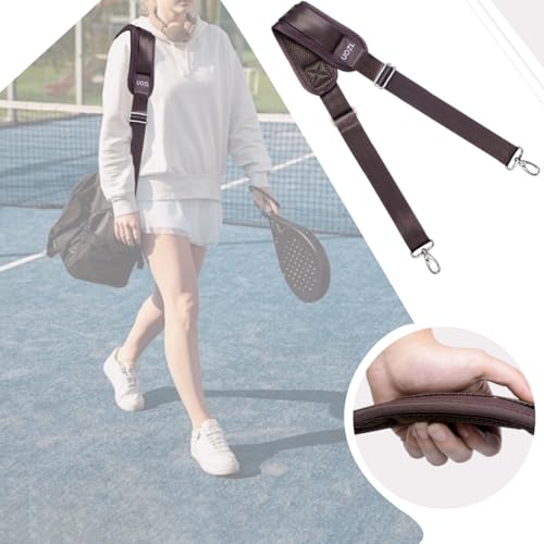 Image of 59 Inch Shoulder Straps, Soft with Ultra-Thick Fixed Shoulder Pad, Two Way Independently Adjustable Buckle Replacement Straps for Laptop Bag Messenger Bag Tool Bag Luggage,Brown