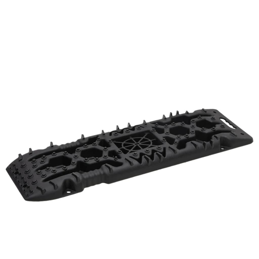 Maty trakcyjne 2 szt. czarne 107 x 31 x 7 cm, wzmocniony nylon, 10 ton, z otworem na podnośnik i uchwytem do awarii samochodu, kryzysu, ewakuacji